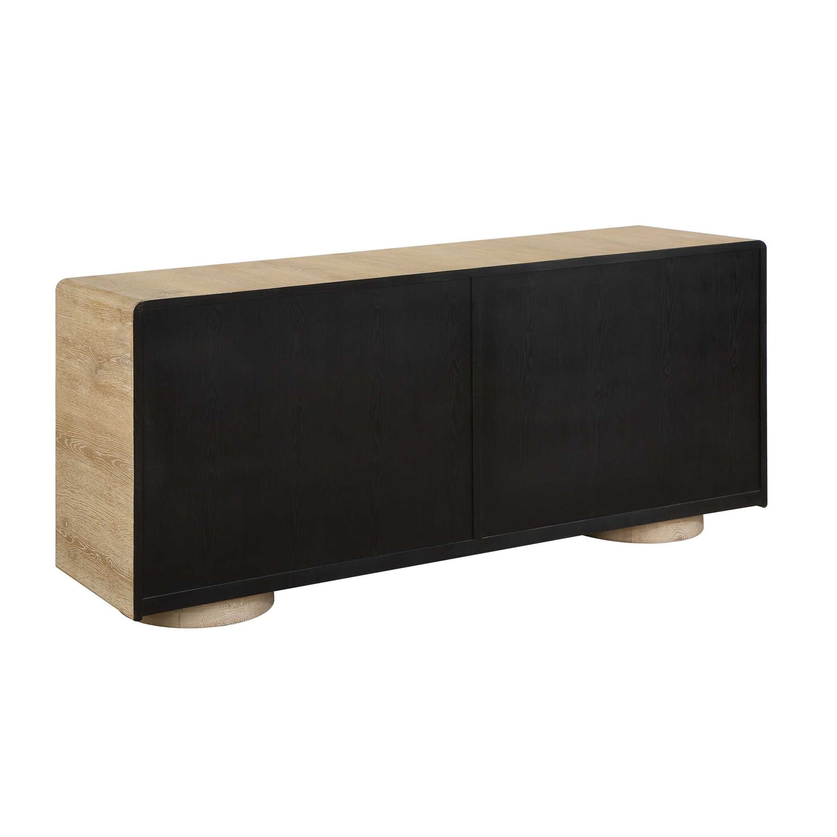 Evanston Natural Oak 4 Door Cabinet
