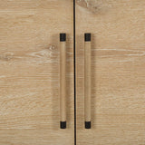Evanston Natural Oak 4 Door Cabinet