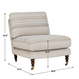 Chatsworth White Modern Slipper Chair