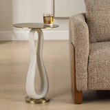 Sonia Brass Modern Accent Table