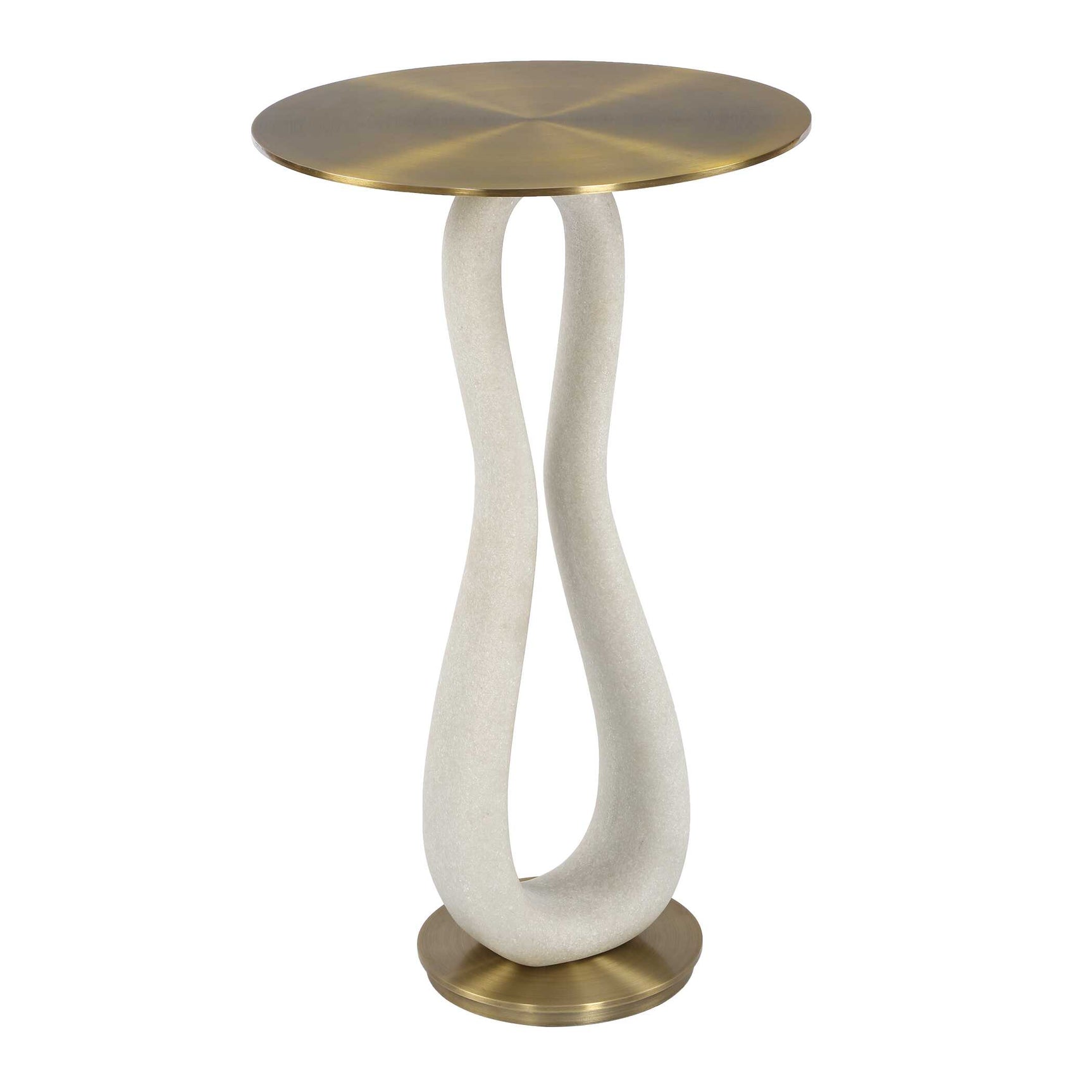 Sonia Brass Modern Accent Table