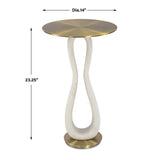 Sonia Brass Modern Accent Table