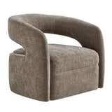 Breis Gray Swivel Barrel Chair