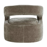 Breis Gray Swivel Barrel Chair