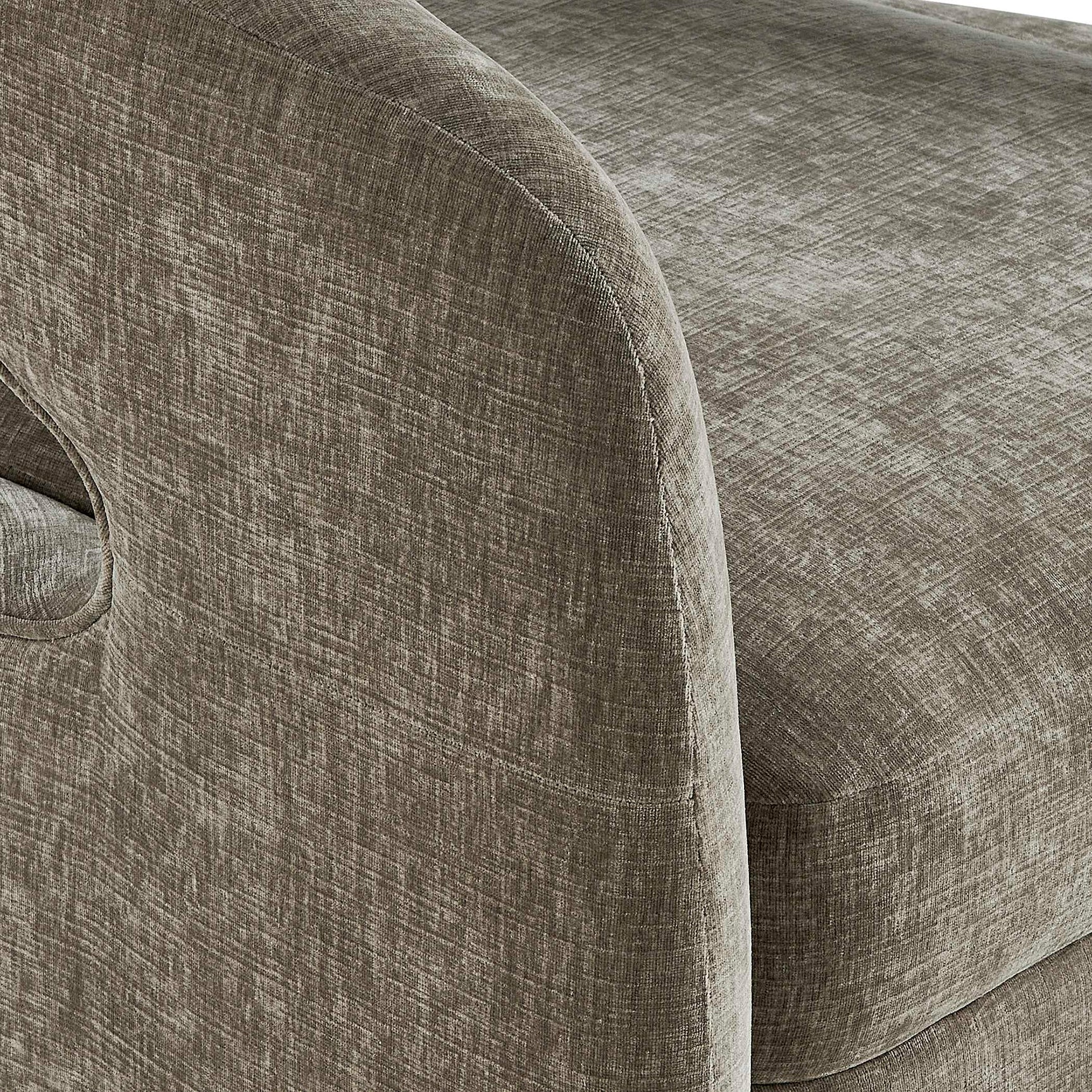 Breis Gray Swivel Barrel Chair