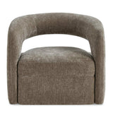 Breis Gray Swivel Barrel Chair