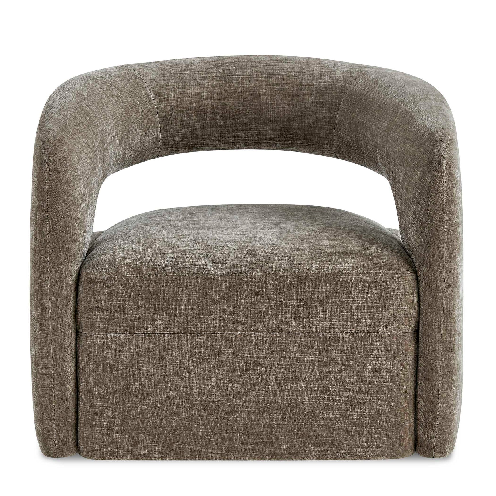 Breis Gray Swivel Barrel Chair