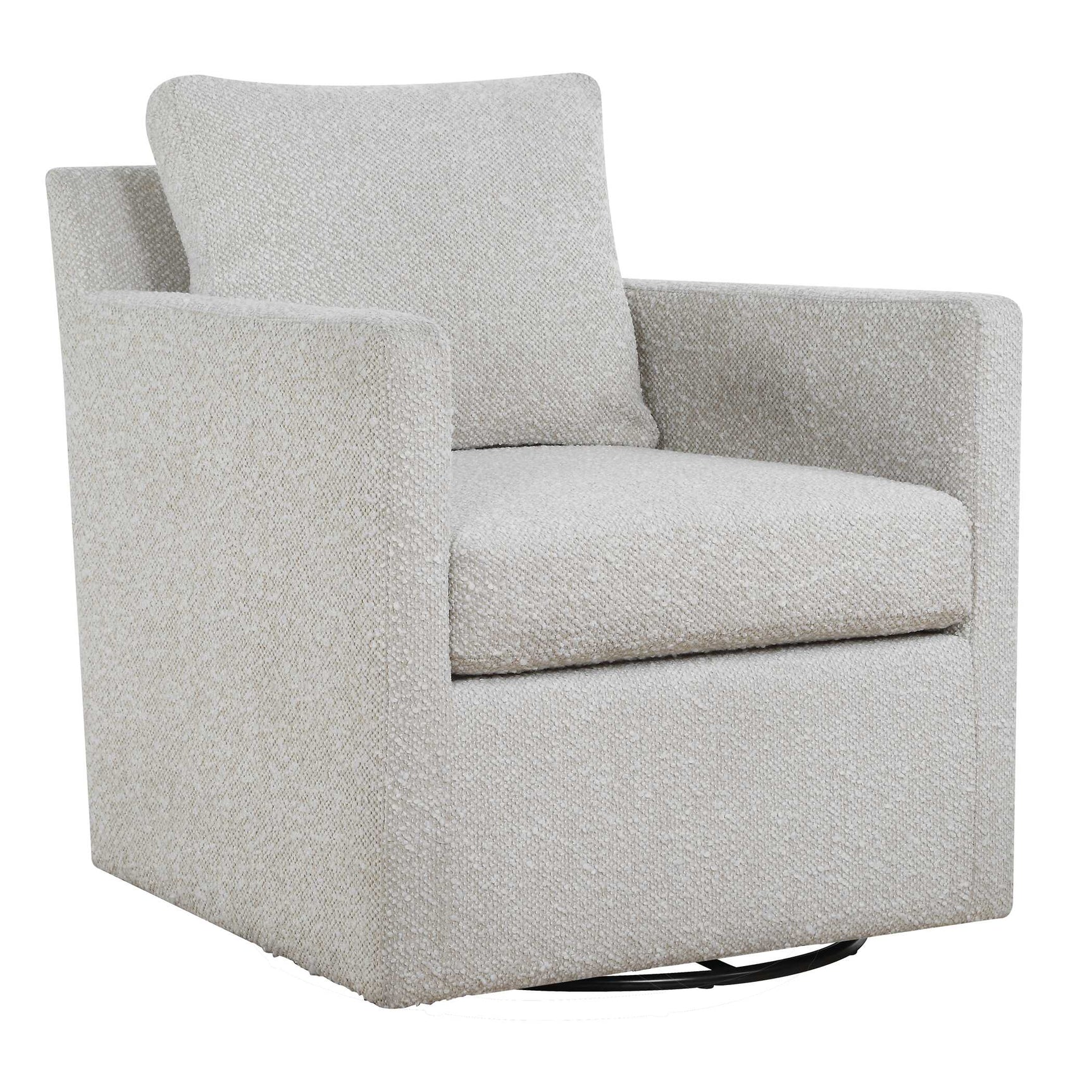 Tisdell Cream Swivel/Glider Chair