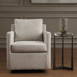 Tisdell Cream Swivel/Glider Chair