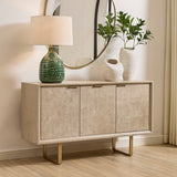 Maeva Woodtone 3 Door Light Wood Cabinet