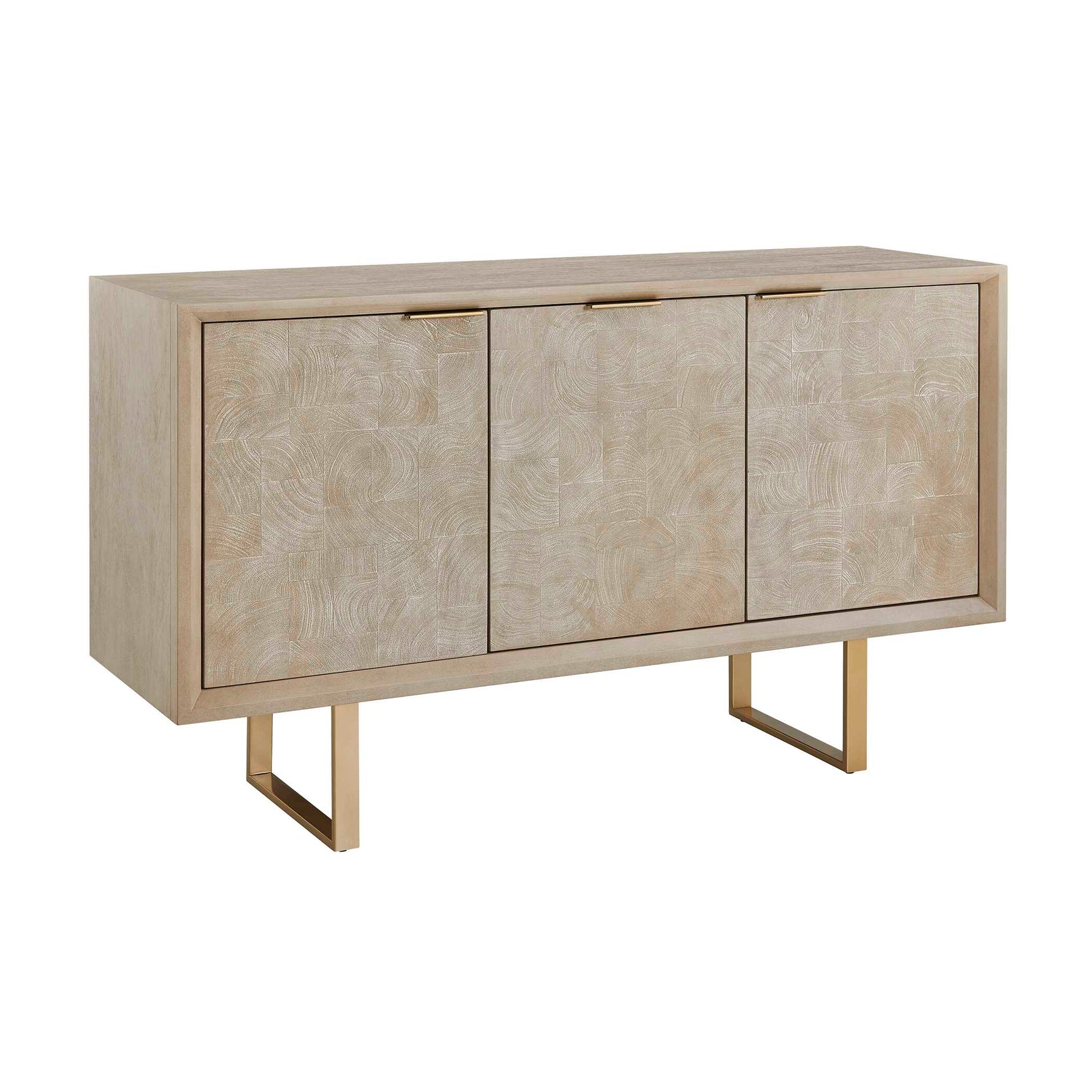 Maeva Woodtone 3 Door Light Wood Cabinet