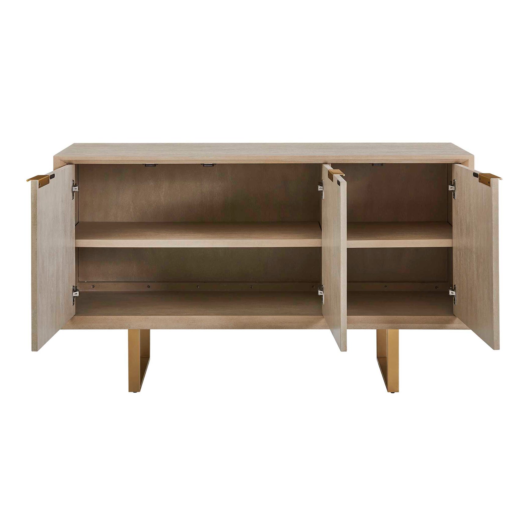 Maeva Woodtone 3 Door Light Wood Cabinet