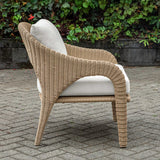 Kavali Woodtone Outdoor Wicker Lounge Chair