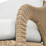 Kavali Woodtone Outdoor Wicker Lounge Chair