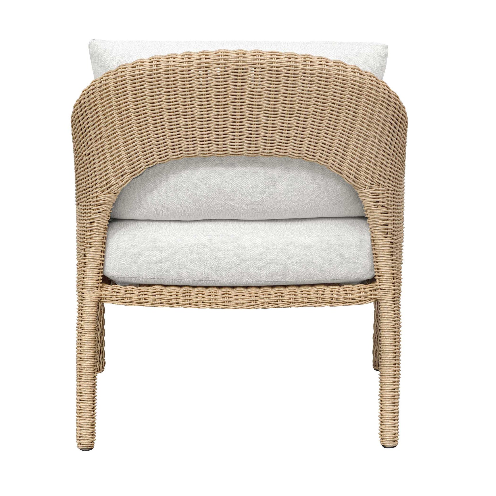 Kavali Woodtone Outdoor Wicker Lounge Chair