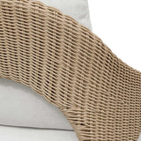 Kavali Woodtone Outdoor Wicker Lounge Chair