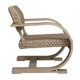 Rehema Gray Outdoor Wicker Lounge Chair