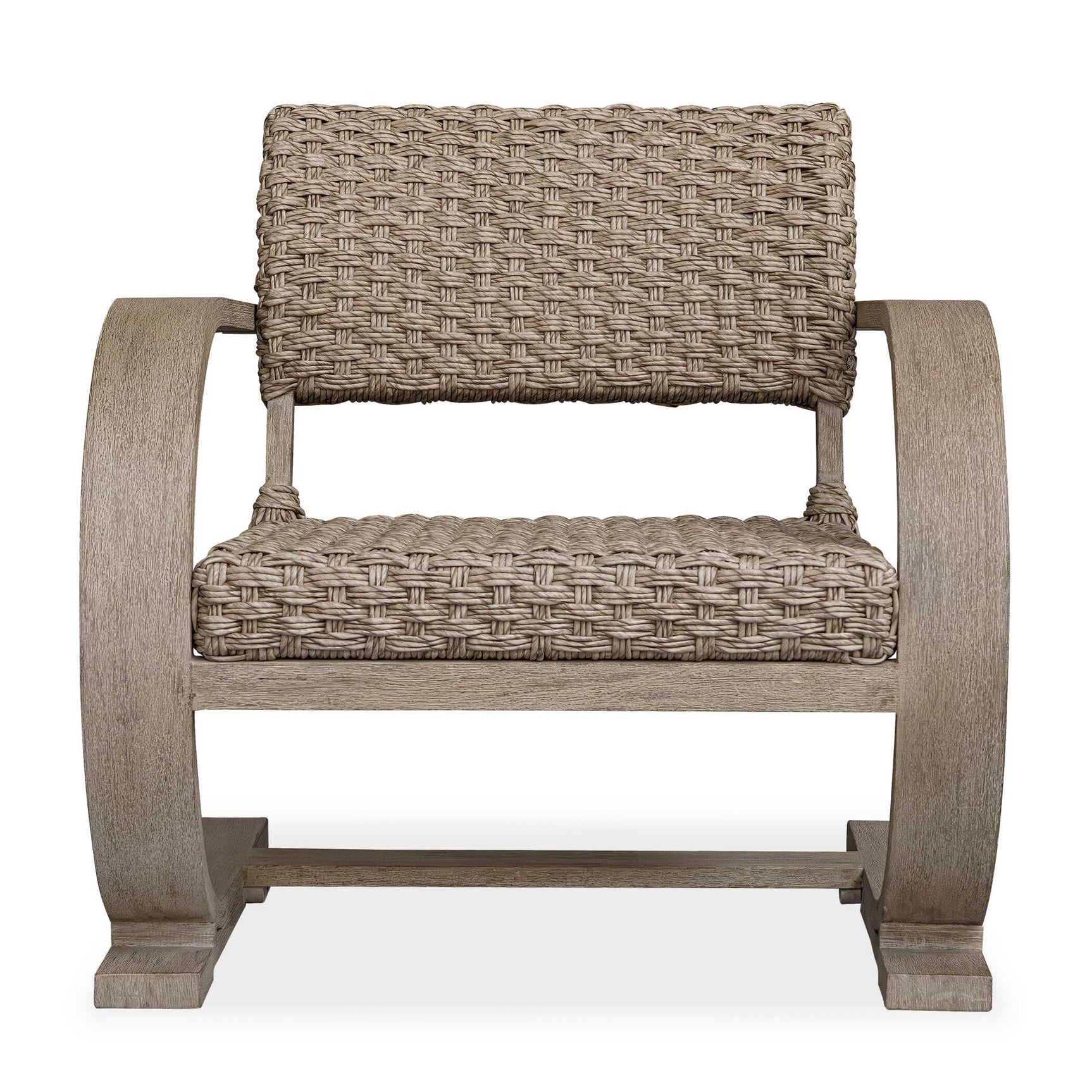 Rehema Gray Outdoor Wicker Lounge Chair