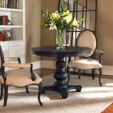 Brynmore Black Wood Grain Round Table