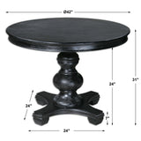 Brynmore Black Wood Grain Round Table