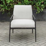 Thayer Bronze/White Outdoor Upholstered Lounge Chair