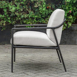 Thayer Bronze/White Outdoor Upholstered Lounge Chair