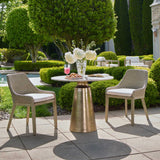 Midsummer Brass Indoor-Outdoor Bistro Table