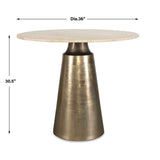 Midsummer Brass Indoor-Outdoor Bistro Table