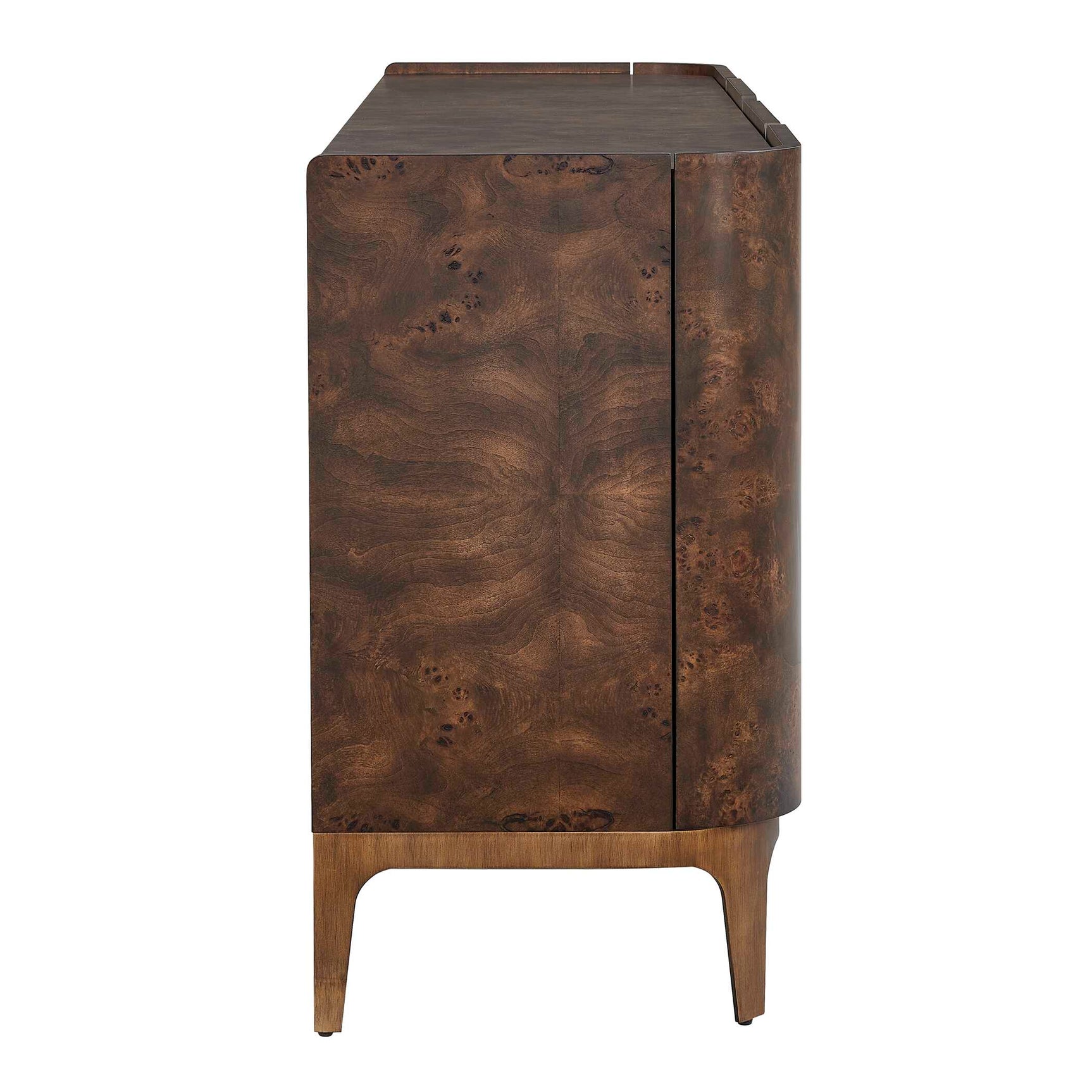Melbourne Woodtone Mappa Burl 4 Door Cabinet