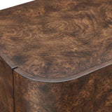 Melbourne Woodtone Mappa Burl 4 Door Cabinet