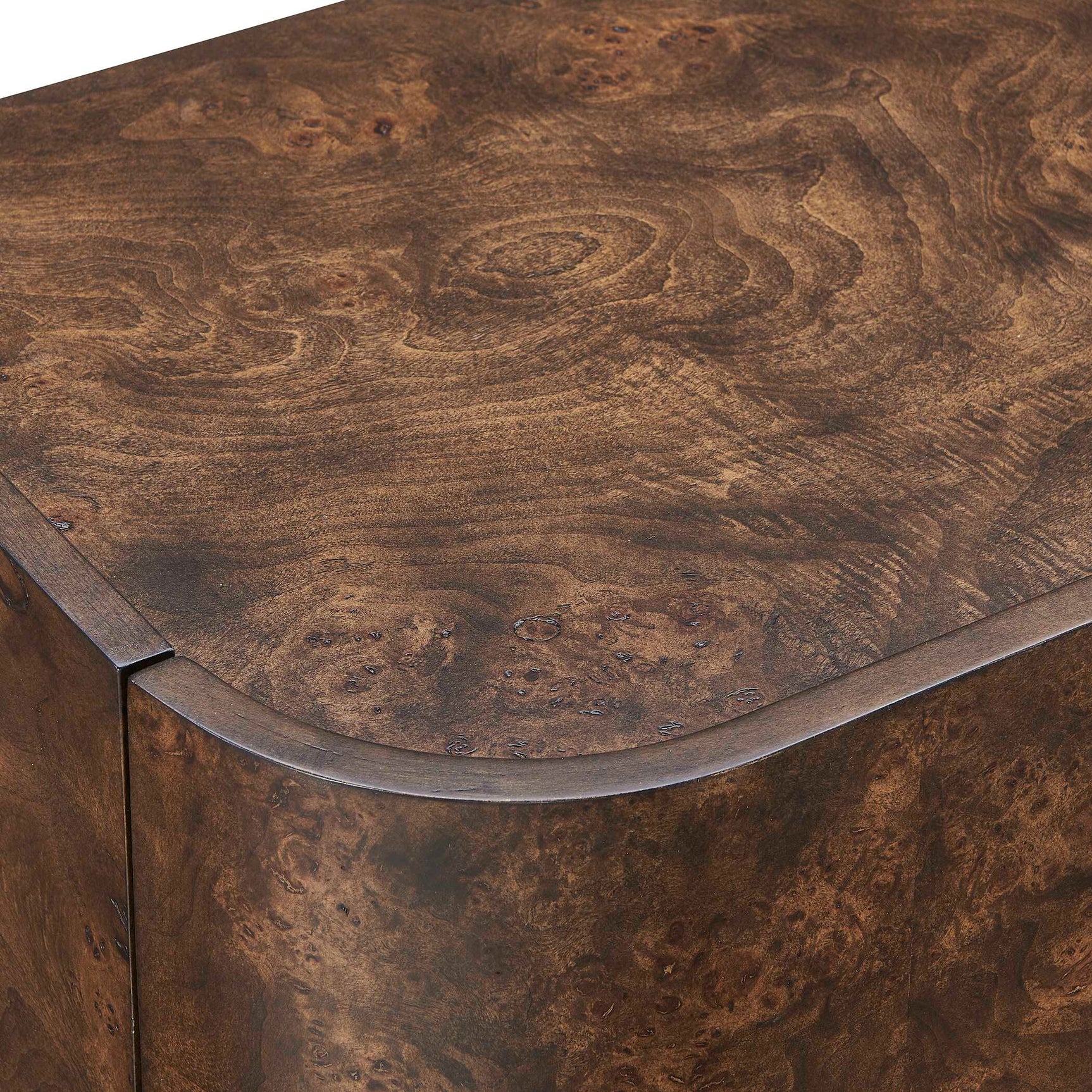 Melbourne Woodtone Mappa Burl 4 Door Cabinet