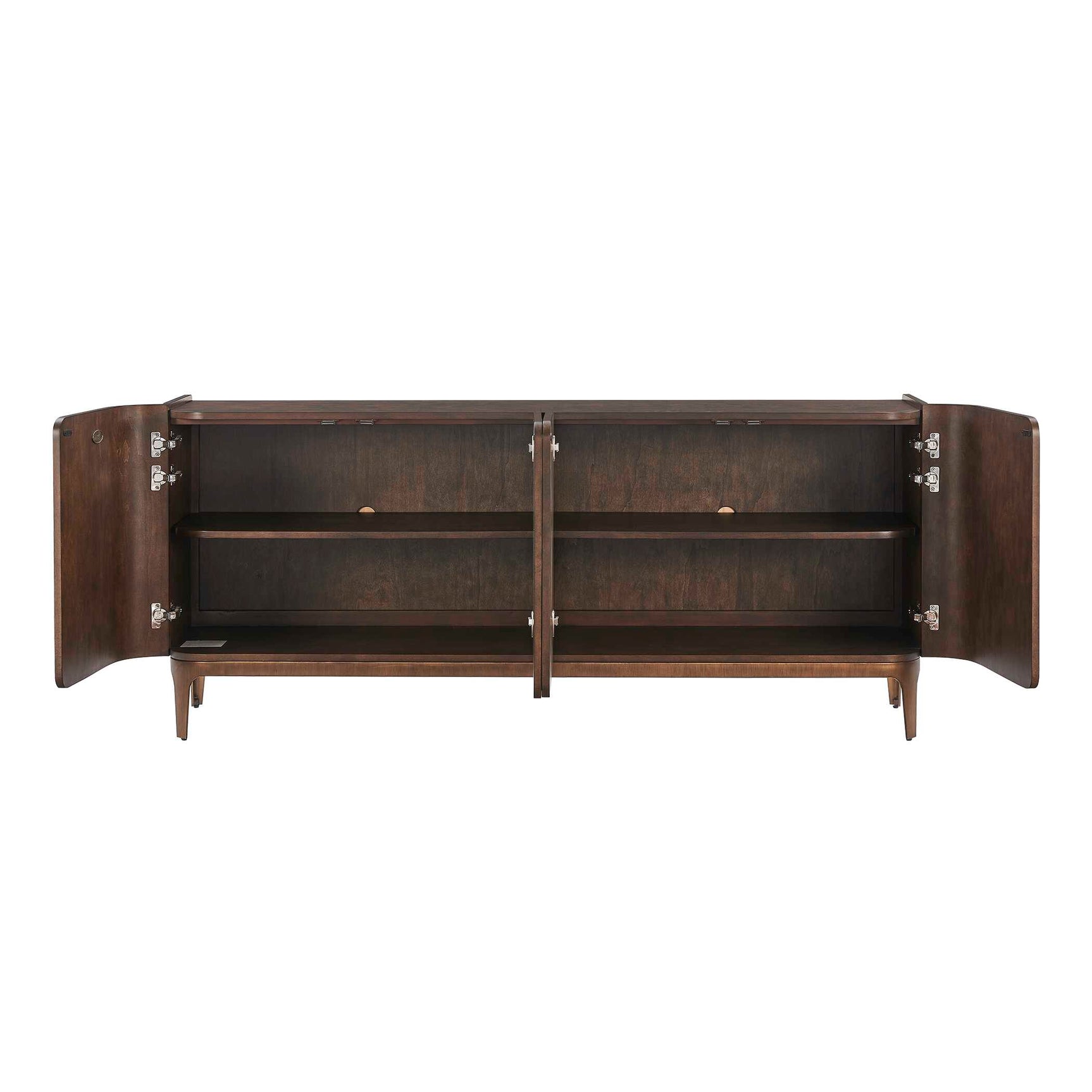 Melbourne Woodtone Mappa Burl 4 Door Cabinet