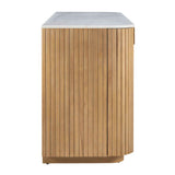 Arik Walnut 4 Door Cabinet
