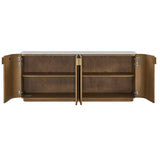 Arik Walnut 4 Door Cabinet