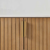 Arik Walnut 4 Door Cabinet