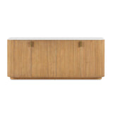 Arik Walnut 4 Door Cabinet