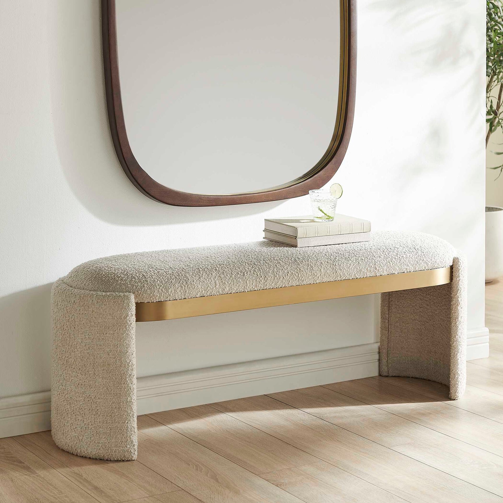 Serena Bone White Bench