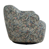 Ansel Tapestry Green Swivel Chair