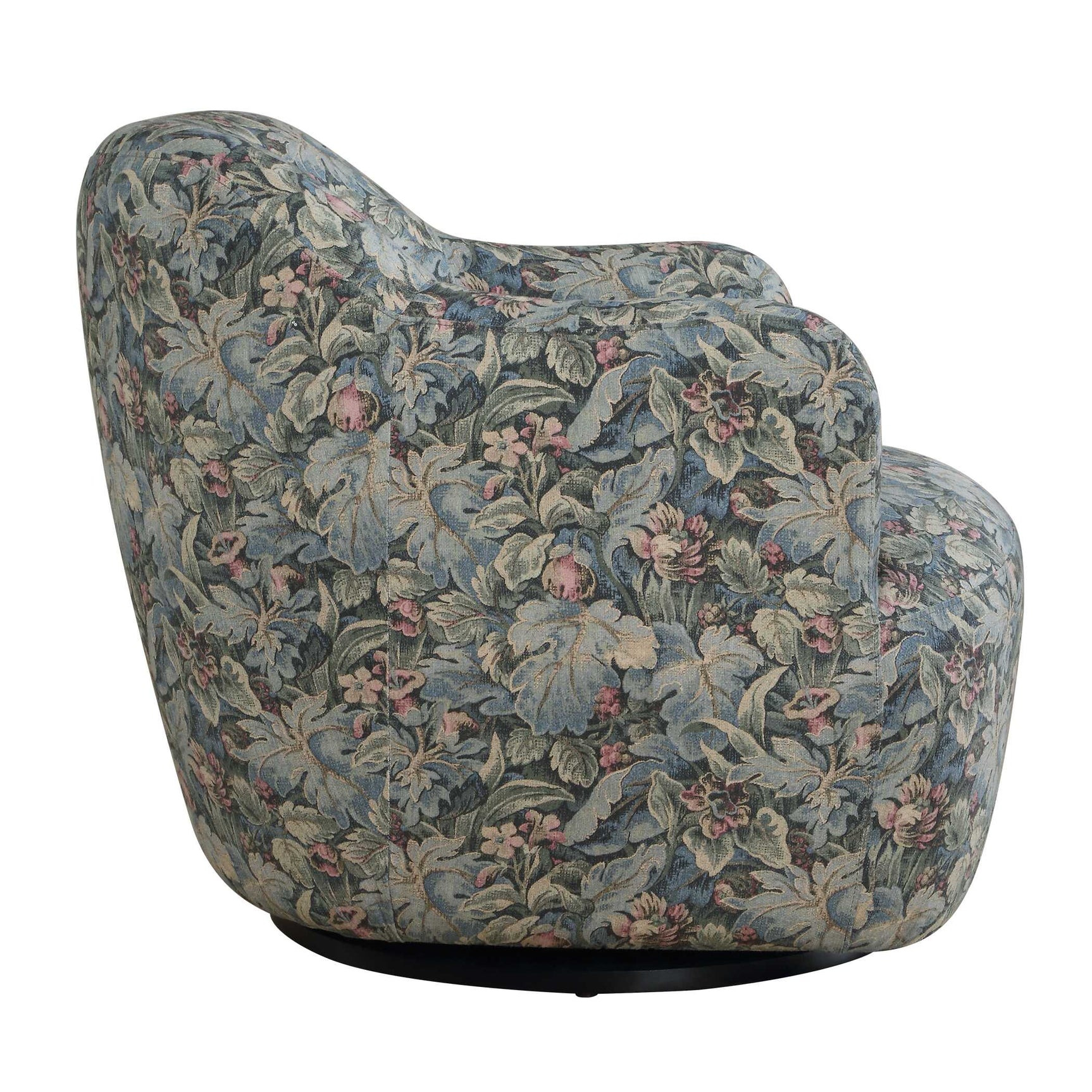 Ansel Tapestry Green Swivel Chair