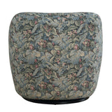Ansel Tapestry Green Swivel Chair