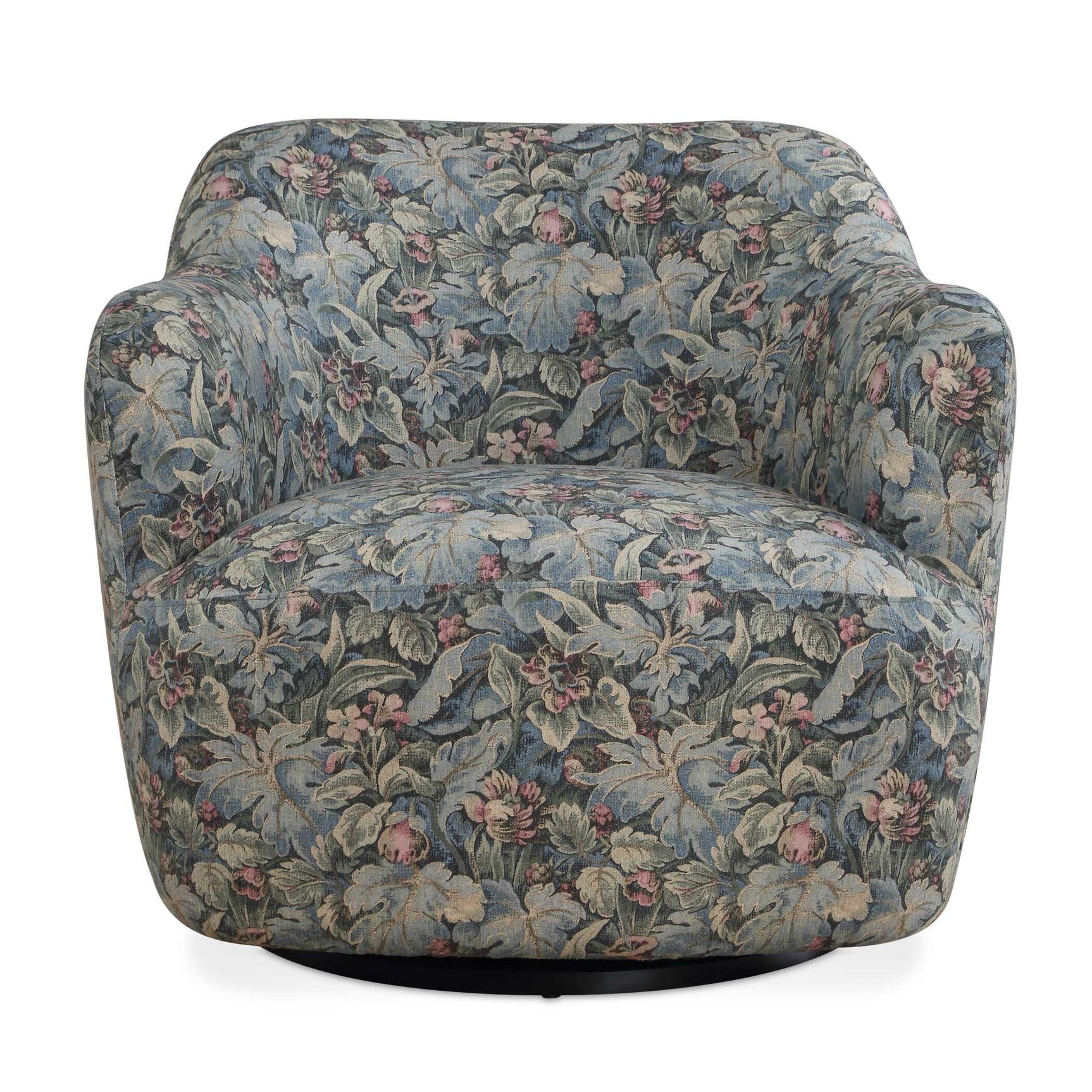 Ansel Tapestry Green Swivel Chair