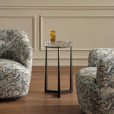 Midas Dark Bronze Round Accent Table