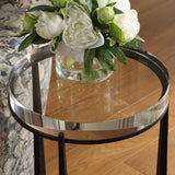 Midas Dark Bronze Round Accent Table