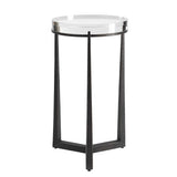 Midas Dark Bronze Round Accent Table