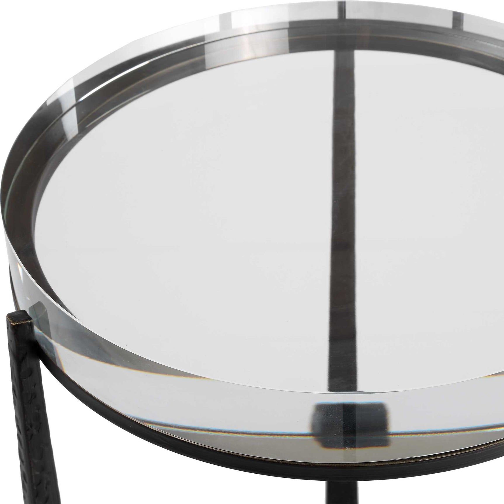 Midas Dark Bronze Round Accent Table