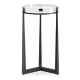Midas Dark Bronze Round Accent Table