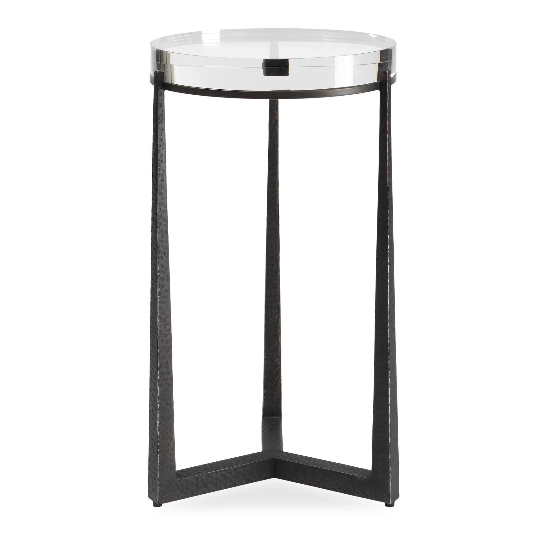 Midas Dark Bronze Round Accent Table
