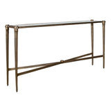 Amara Antique Brass Console Table