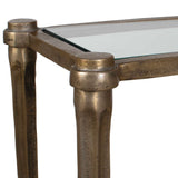Amara Antique Brass Console Table