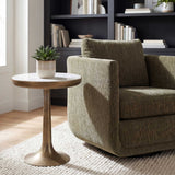 Gianno White Round Marble Side Table